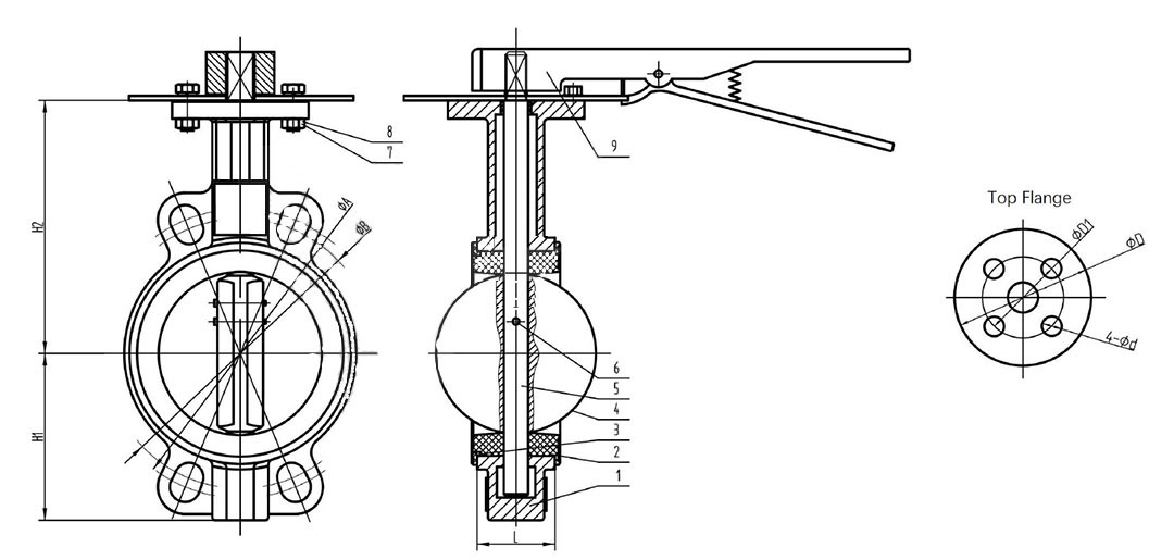 C Type Butterfly Valve